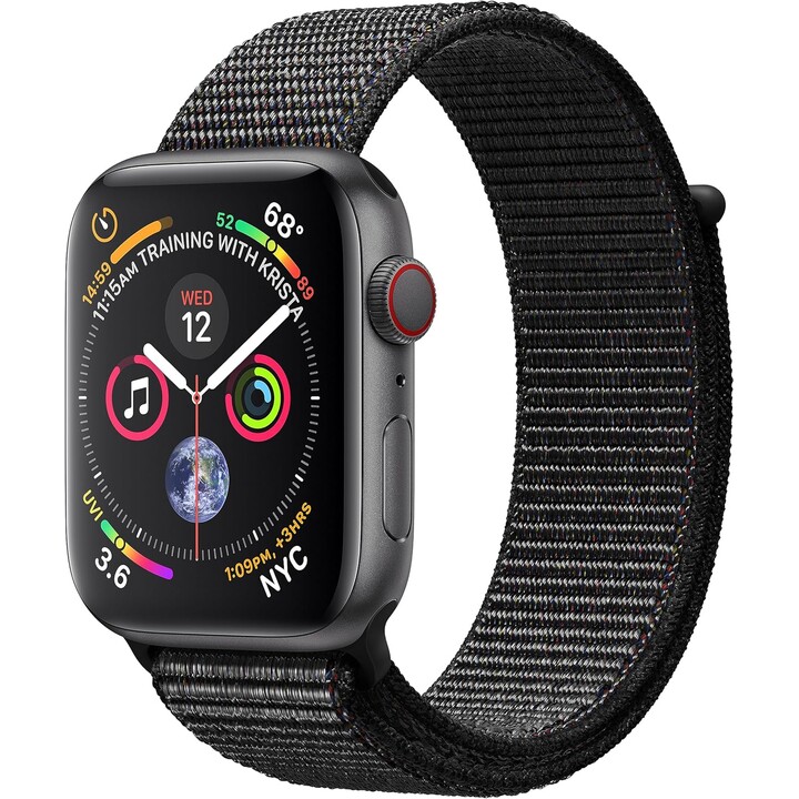 Apple Watch Series 4 GPS Cellular 40mm Caja de Aluminio Gris Espacial y Correa Loop Negra Reacondicionado