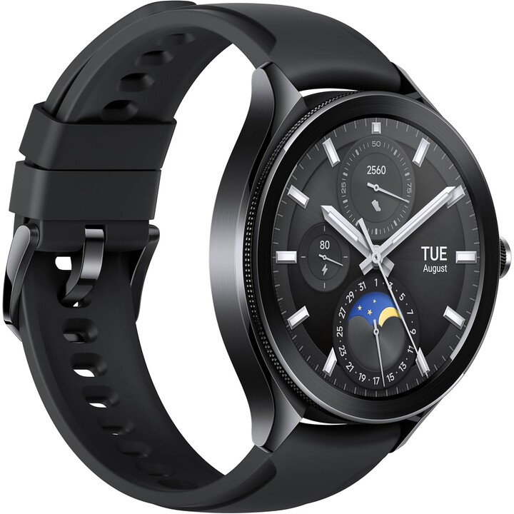 Xiaomi Watch 2 Pro LTE Acciaio Nero con Cinturino in Fluorocarbonio Nero Ricondizionato - Eccellente
