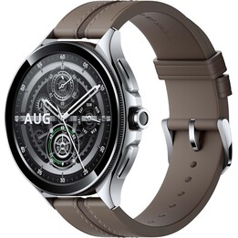 Xiaomi Watch 2 Pro LTE Prateado com Pulseira de Couro Marrom Recondicionado - Em Ótimo Estado