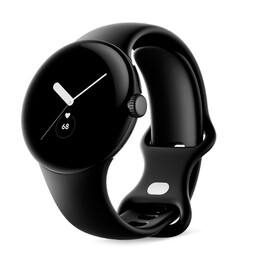 Google Pixel Watch LTE 41 mm Noir (Matte Black) et bracelet sport noir (Obsidian) GA04300, reconditionnée - Comme neuve