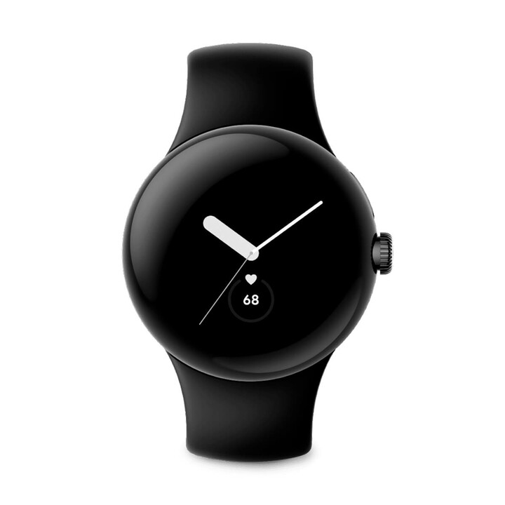 Google Pixel Watch LTE 41 mm Preto (Matte Black) e Bracelete Desportiva Preta (Obsidian) GA04300 Recondicionado - Como novo