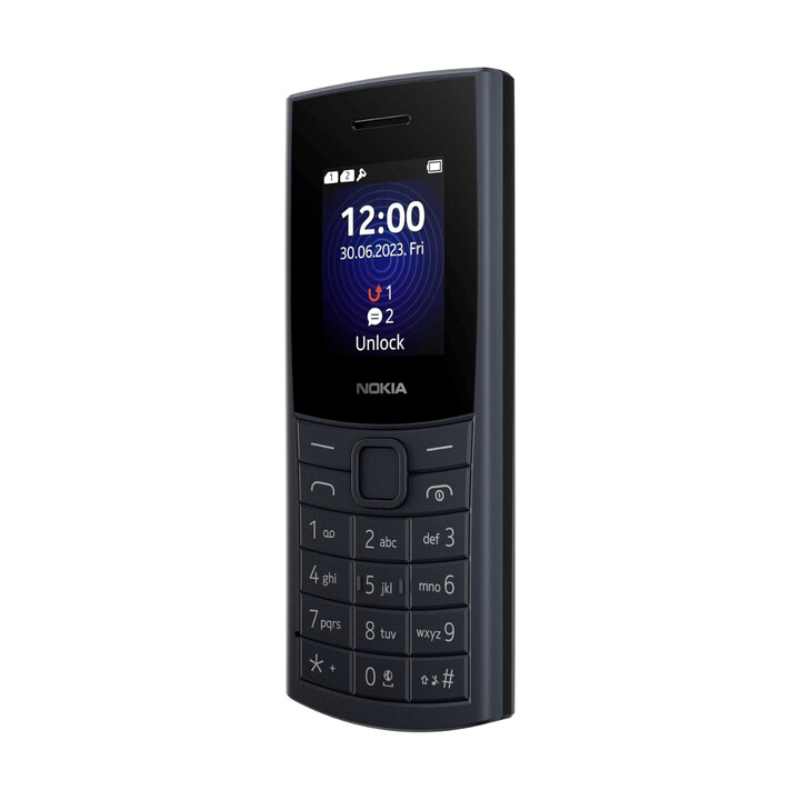 Nokia 110 4G (2024) Azul (Midnight Blue) Dual SIM TA-1661 Recondicionado - Condição aceitável
