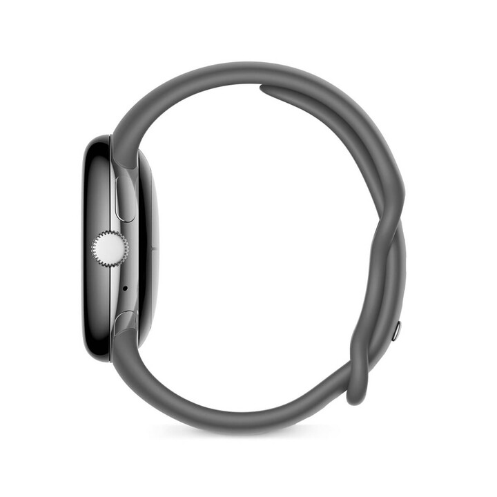Google Pixel Watch WiFi 41mm Silver with Charcoal Gray Sport Band, Refurbished - Like New