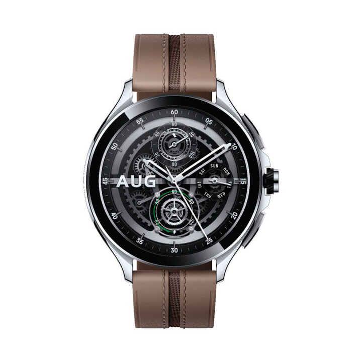 Xiaomi Watch 2 Pro Bluetooth Prateado com Pulseira de Couro Marrom Recondicionado - Como Novo