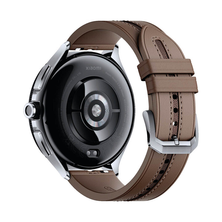 Xiaomi Watch 2 Pro Bluetooth Silver Steel with Brown Leather Strap Refurbished - Like New