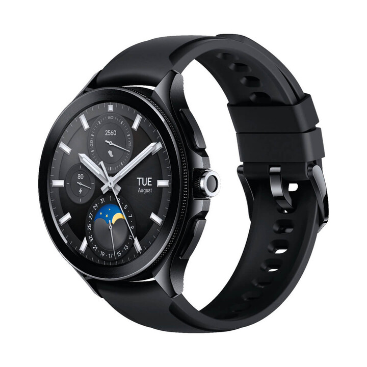 Xiaomi Watch 2 Pro Bluetooth en acier noir avec bracelet en fluorocarbone noir, reconditionnée - Excellent état