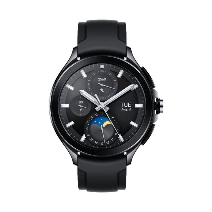 Xiaomi Watch 2 Pro Bluetooth em aço preto com bracelete em fluorocarbono preto, recondicionado - Excelente