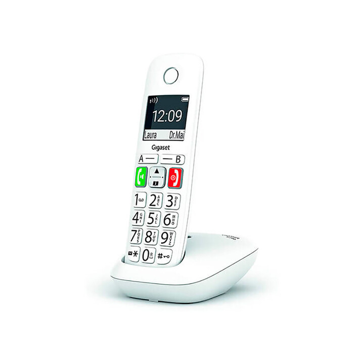 Teléfono Inalámbrico Dect Gigaset E290 Blanco Reacondicionado - Como Nuevo