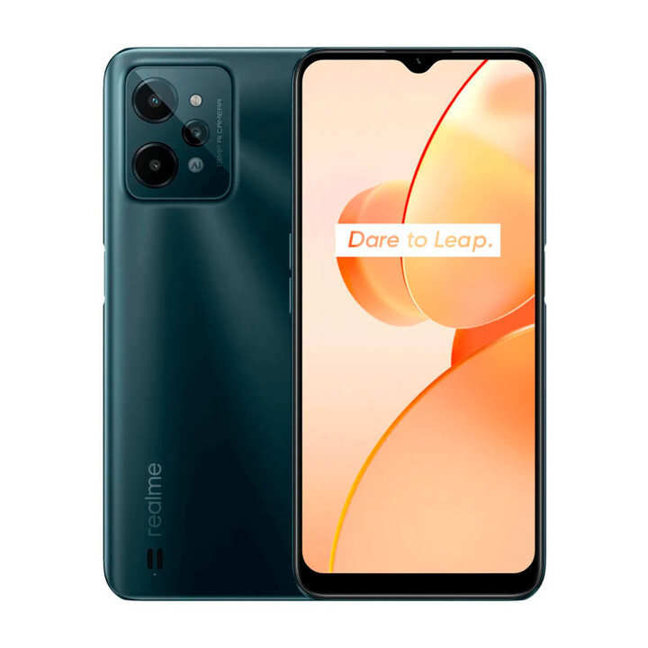 Realme C31 4 GB/64 GB Grün (Dark Green) Dual-SIM, generalüberholt – Zustand: akzeptabel