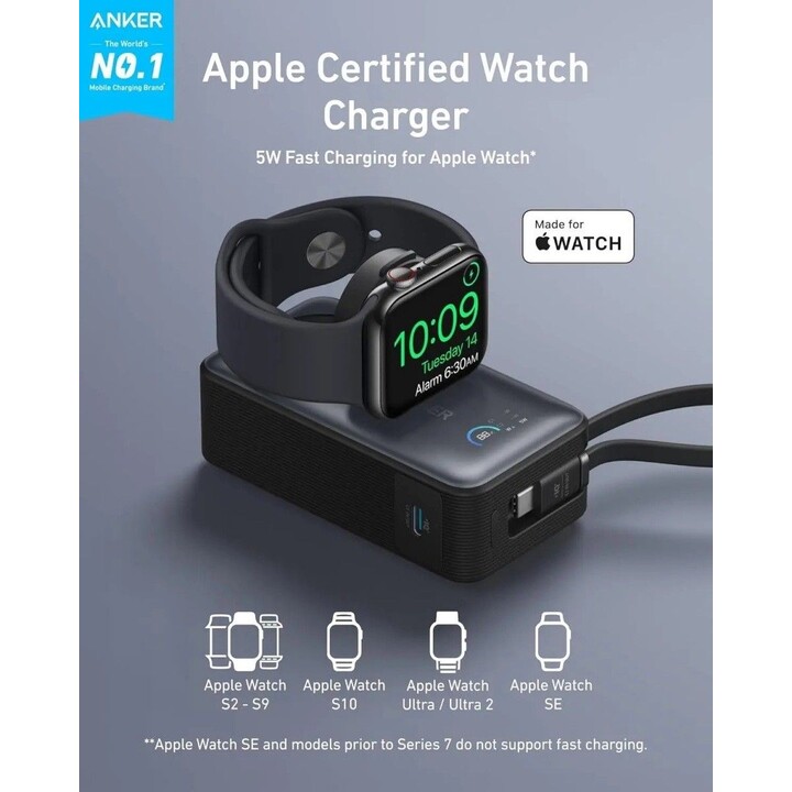 Apple Watch MagGo Powerbank 10000mAh schwarz