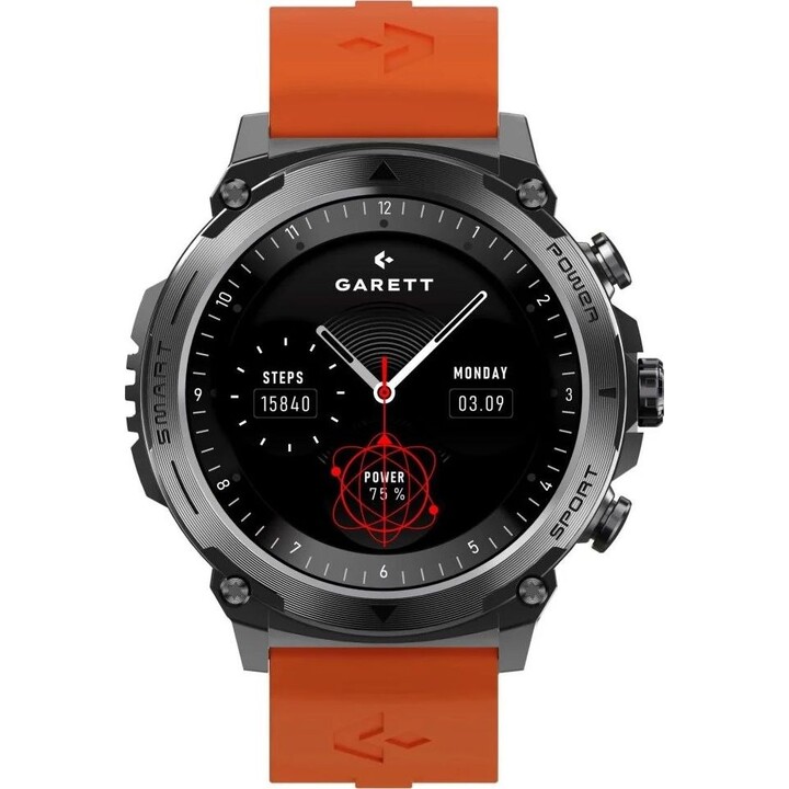 RELOJ INTELIGENTE GARETT ATOM BLACK STEEL