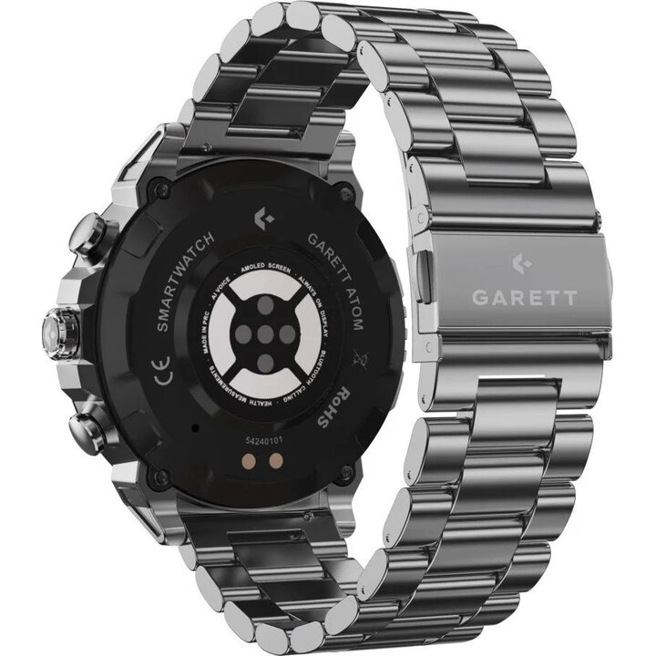 Garett Atom Silver Steel Smartwatch