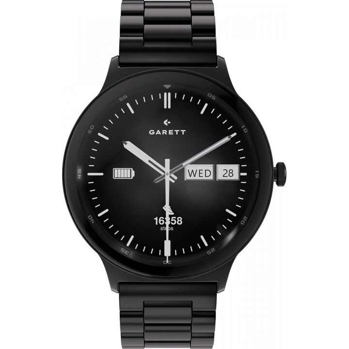 Garett Quantum smartwatch black steel