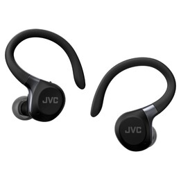 JVC HA-EC75T Auriculares Deportivos Inalámbricos con Cancelación Activa de Ruido, Negro