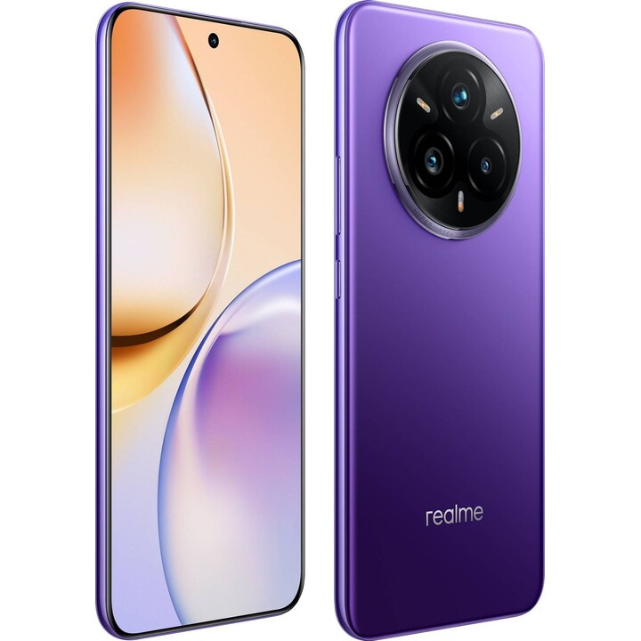 Realme 14 Pro+, 12+512 GB, 6,83 display, 3a generazione Qualcomm Snapdragon® 7S, 6000 mAh, 6000 mAh, viola
