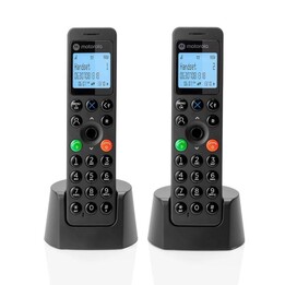 MOTOROLA DOT202 Téléphone DECT DUO Noir