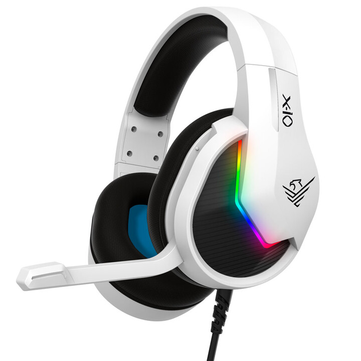 Phoenix Technologies X-IO Auscultadores gaming com microfone PS5 PS4 brancos
