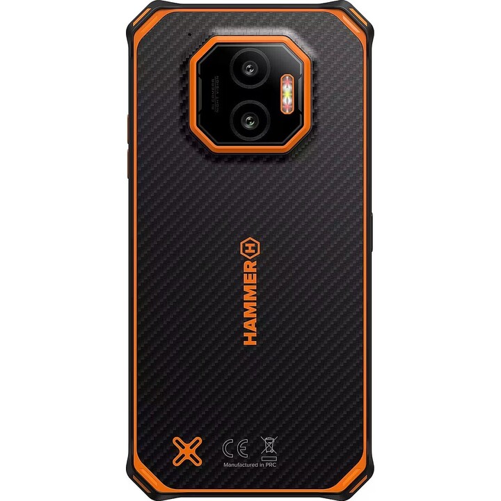 Smartphone Hammer Energy X2 8GB+(6) 256GB 6,1" IPS LCD 5000mAh Schwarz Orange