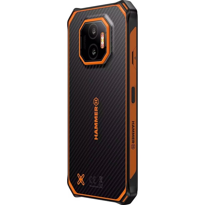 Smartphone Hammer Energy X2 8GB+(6) 256GB 6.1" IPS LCD 5000mAh Nero Arancione