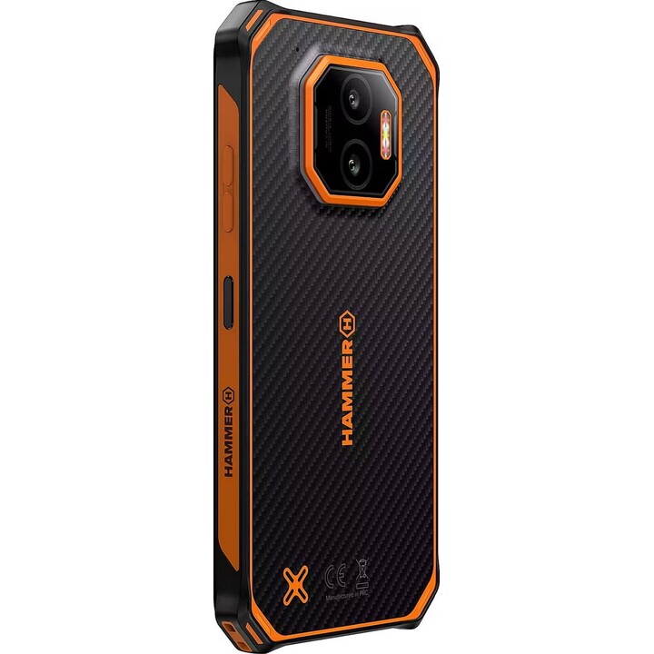 Smartphone Hammer Energy X2 8GB+(6) 256GB 6.1" IPS LCD 5000mAh Negro Naranja