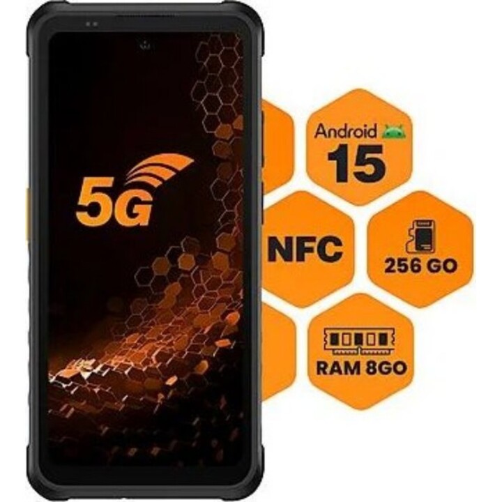 Smartphone HAMMER Iron 8GB 128GB 6,56" IPS 6050 mAh Preto