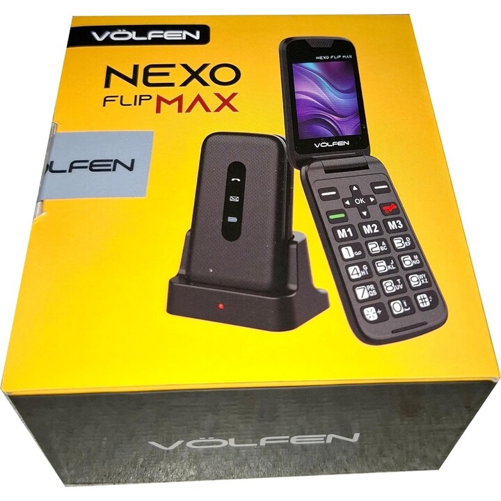 Volfen Nexo Flip Max Over-Ear Headphones with ANC, Bluetooth 5.3, 30h and Charging Base