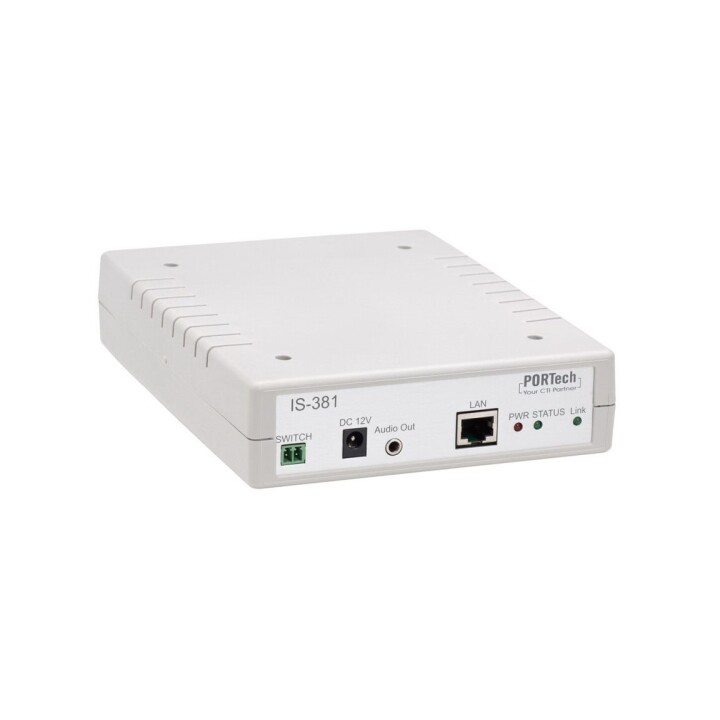 Passerelle IP VoIP SIP Portech IS-381 à 1 port, 1 câble de 3,5 m