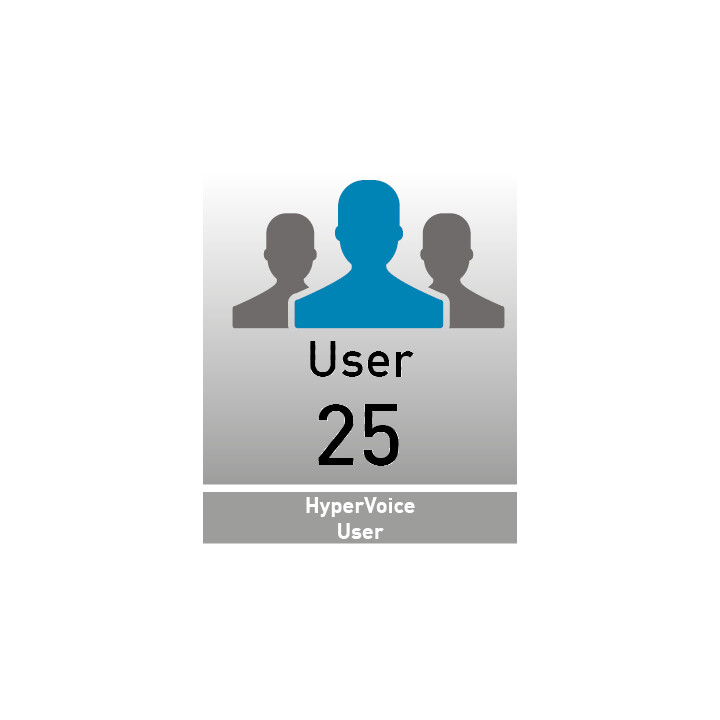 AGFEO HyperVoice 25 User - Licencia de ampliación para 25 usuarios adicionales