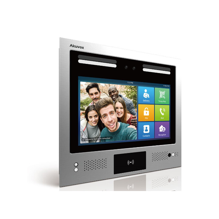 Interphone Android Akuvox TFE X916 avec caméra Starlight *Kit de montage mural*