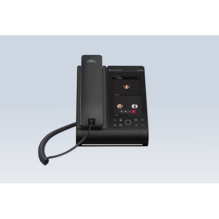 Teléfono IP AudioCodes Teams C470HD Total Touch con PoE y GbE, con Bluetooth integrado y WiFi de doble banda