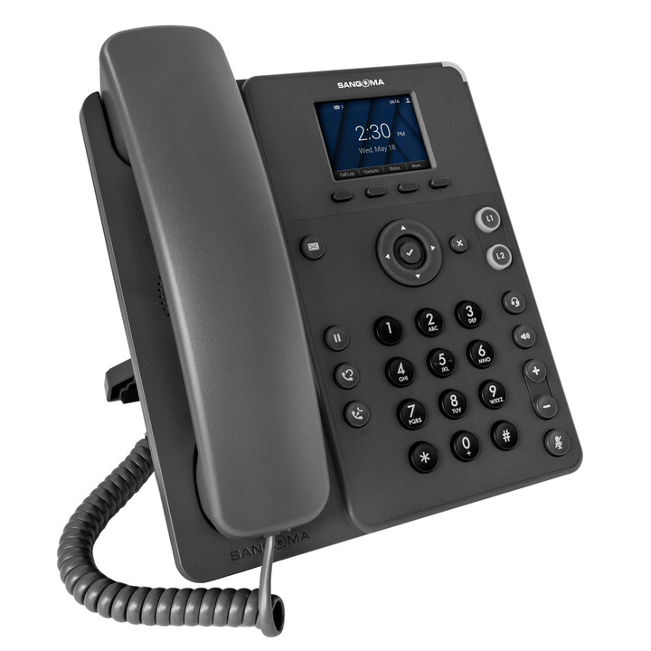 Sangoma Phone, P310, 2-Line SIP with HD Voice, 2.4-inch color display**packed in cartons of 10 each. Pallets contain 16 cartons,