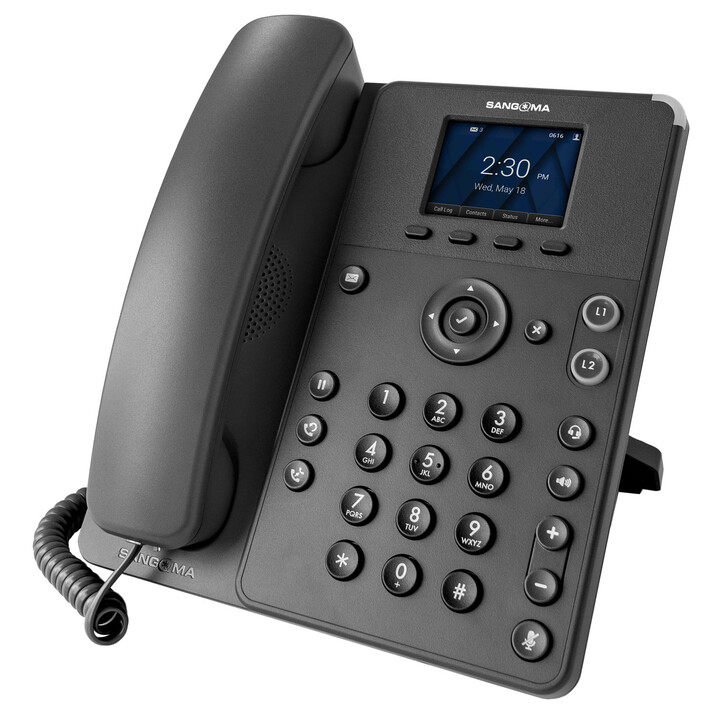 Sangoma Phone, P315, SIP à 2 lignes avec voix HD, Gigabit, écran couleur 2,4 pouces**conditionné en cartons de 10 unités. Les pa