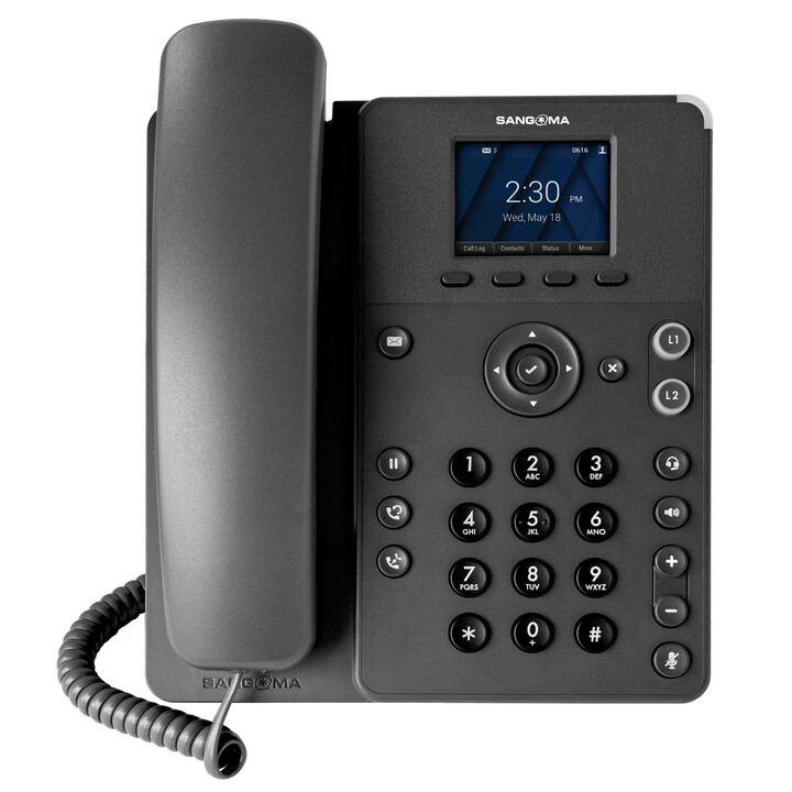 Sangoma Phone, P315, SIP à 2 lignes avec voix HD, Gigabit, écran couleur 2,4 pouces**conditionné en cartons de 10 unités. Les pa