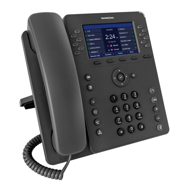 Sangoma Sangoma P330, 12-line, HD Voice, Gigabit Ethernet, 2 x USB, Bluetooth, Wi-Fi, 4.3" IPS color display**Packed in cartons 