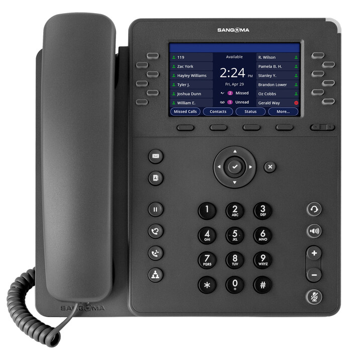 Sangoma Sangoma P330, 12-line, HD Voice, Gigabit Ethernet, 2 x USB, Bluetooth, Wi-Fi, 4.3" IPS color display**Packed in cartons 