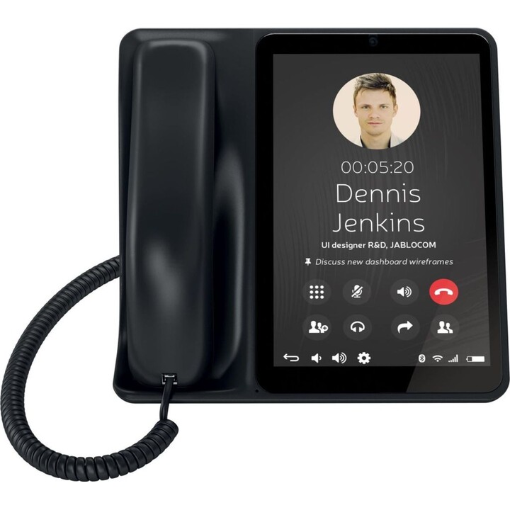 Telemóvel de secretária Noabe (Jablocom) Raven 3G com ecrã tátil, preto