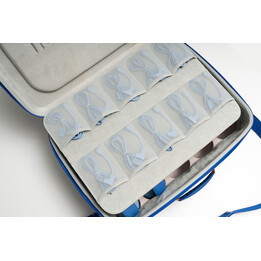 Onanoff Education Auriculares Azul Paquete Escolar 10 unidades con caja de almacenamiento / Secundaria y Universidad