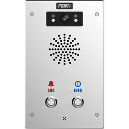 Fanvil i16S-02P, Interphone SIP Audio/Vidéo, IP65/IK10, 2 touches DSS, PoE