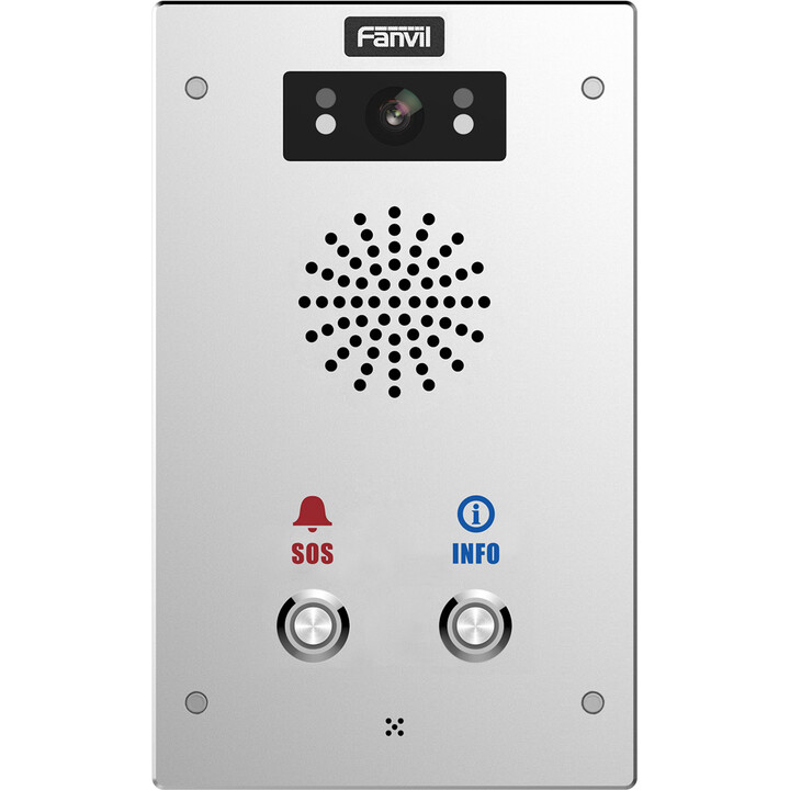 Fanvil i16S-02P, SIP Audio/Video Intercom, IP65/IK10, 2 DSS Keys, PoE