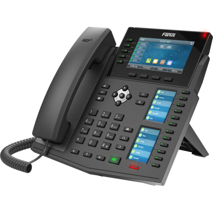 Fanvil X6U v2 Telefone IP empresarial de alta gama com Gigabit, SIP, PoE, USB e Bluetooth