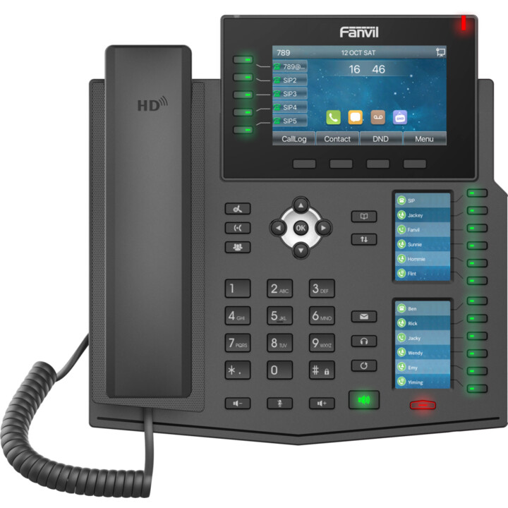 Fanvil X6U v2 High-end Business Phone with Gigabit, SIP, PoE, USB and Bluetooth