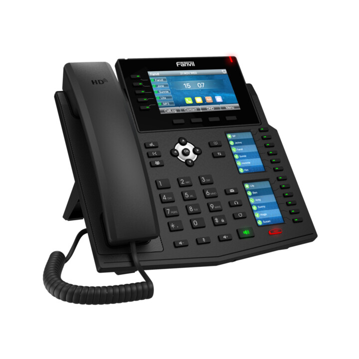 Fanvil X6U v2 Telefone IP empresarial de alta gama com Gigabit, SIP, PoE, USB e Bluetooth