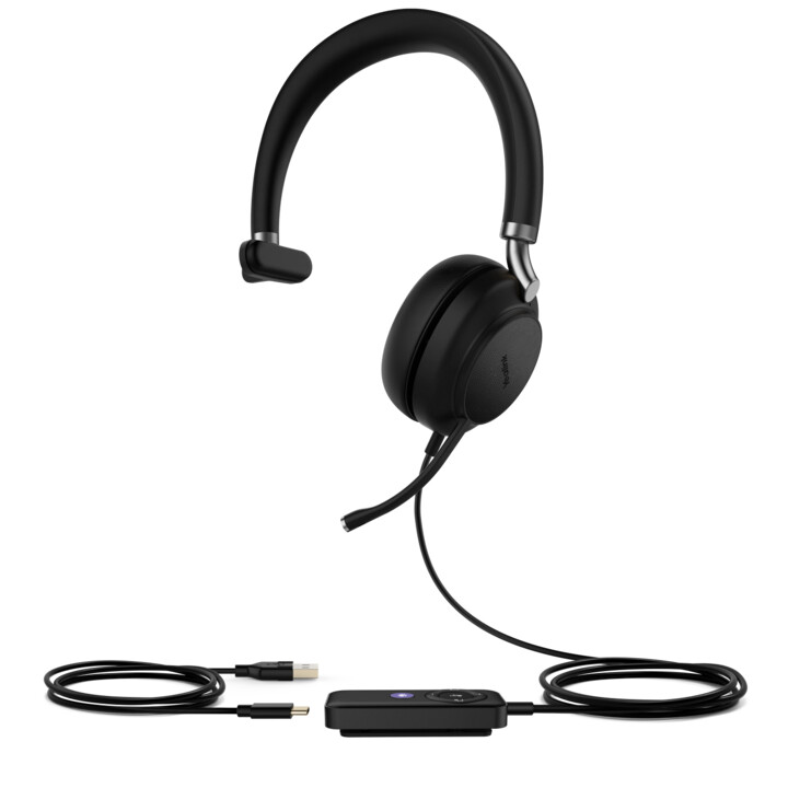 Casque Yealink - UH38 Mono Teams sans batterie - USB-A