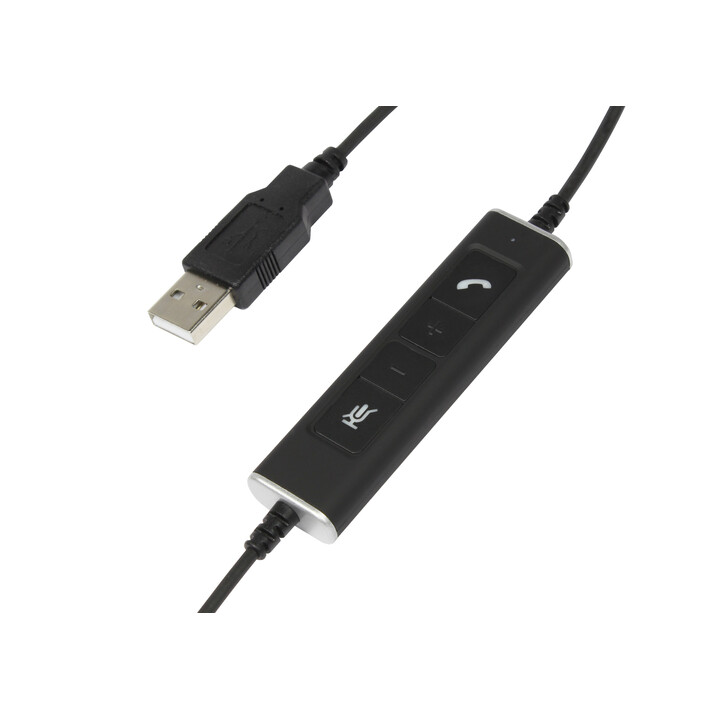 Plusonic USB Headset 10.1P, monaural, kompatibel zu Teams und Skype (USED-B-Ware)