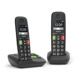 Gigaset E290 A DUO negro **DE SEGUNDA MANO**, solo el embalaje original está dañado