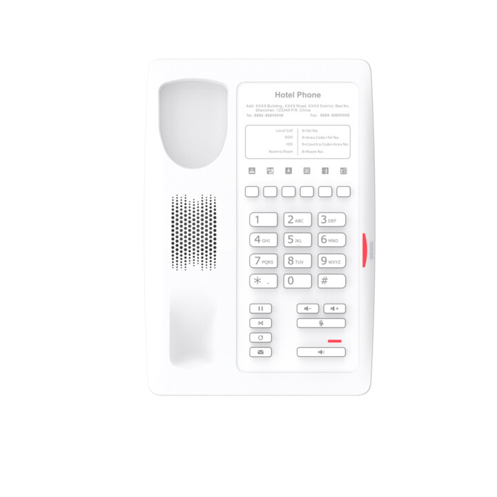 Fanvil H3W V2-White, H3W-White---Teléfono de hotel con Wi-Fi / SIP / POE / Wi-Fi