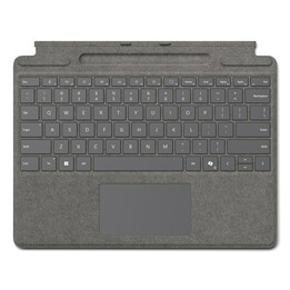 Accesorios para MS Surface Pro: Type Cover con soporte para el lápiz *platino* - Bélgica