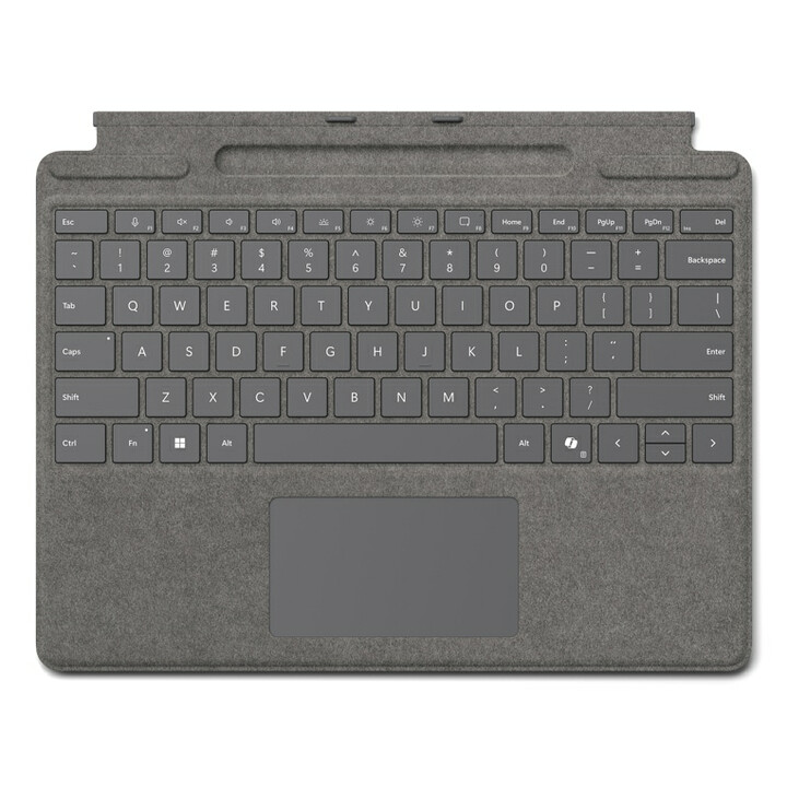 Accessori per MS Surface Pro: Type Cover con supporto per penna *platinum* - Stile nordico