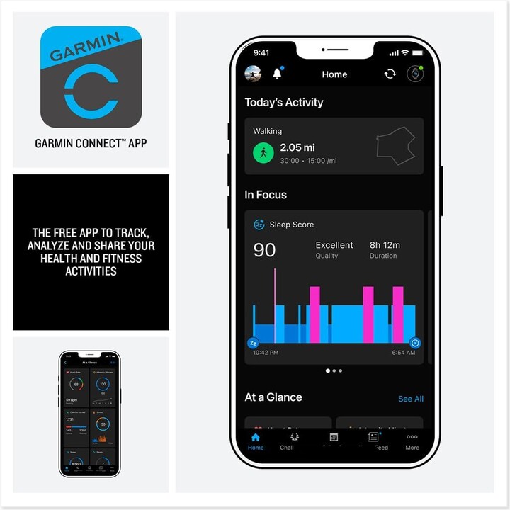 Garmin Lily 2 Active Smartwatch, kleine und schlanke, eingebaute GPS, verstecktes Display, gemustertes Objektiv, bis zu 9 Tage, 
