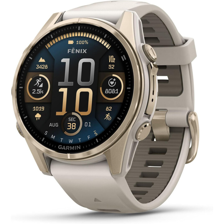 Garmin Fenix 8 43 mm Zafiro Oro Suave 